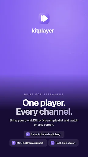 Kit IPTV Player for Mobile Android app screenshot 1