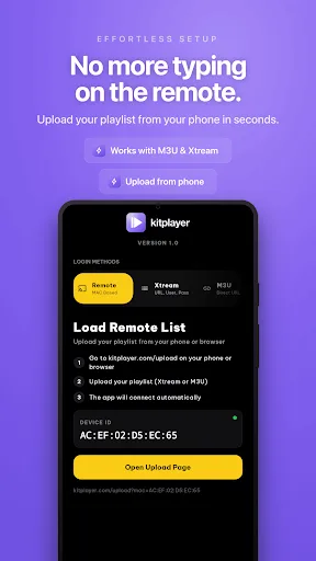Kit IPTV Player for Mobile Android app screenshot 2