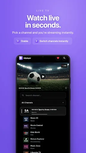 Kit IPTV Player for Mobile Android app screenshot 4