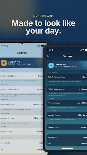 JustETA Android app screenshot 6