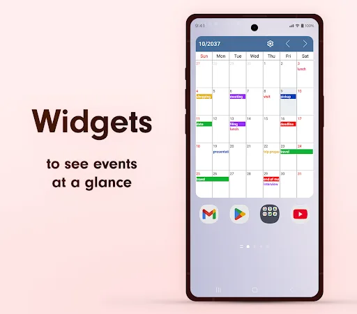 Simple Calendar - easy planner Android app screenshot 3