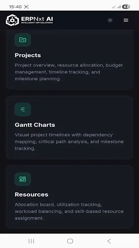ERPNxt Android app screenshot 2