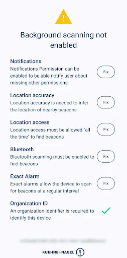 K+N Scanner Android app screenshot 2