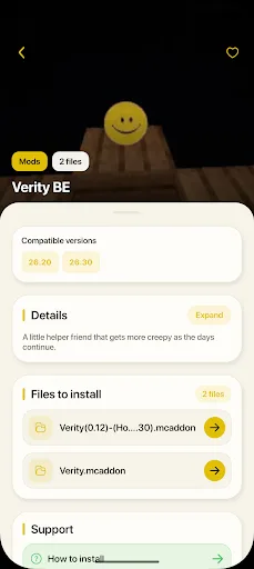Verity Mod for Minecraft PE Android app screenshot 3