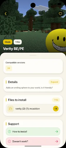 Verity Mod for Minecraft PE Android app screenshot 4