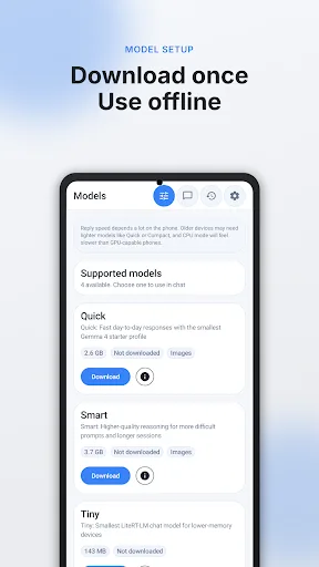 Offline AI Chat Private Android app screenshot 2