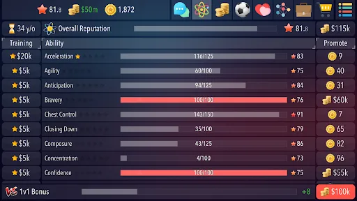 Football Superstar 2 Android app screenshot 3