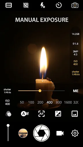 Manual Camera: DSLR Camera Pro Android app screenshot 1