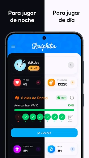 Lexiphilia - Juego de Palabras Android app screenshot 1
