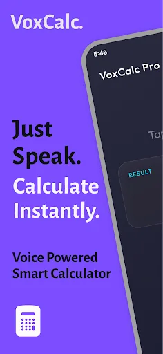 VoxCalc Pro - Audio Calculator Android app screenshot 1