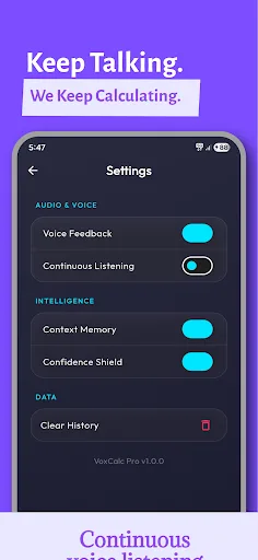 VoxCalc Pro - Audio Calculator Android app screenshot 5