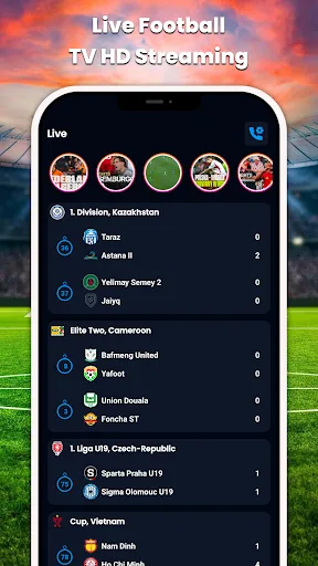 Live Football TV HD Streaming Android app screenshot 2