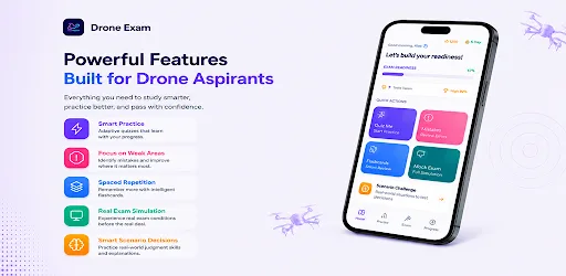 Drone Exam: FAA Part 107 Prep Android app screenshot 1