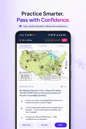 Drone Exam: FAA Part 107 Prep Android app screenshot 3