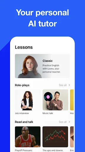 Speak English with Loora AI Android app screenshot 2