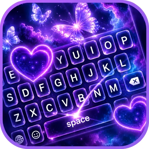 Neon Keyboard: LED Themes Android app icon