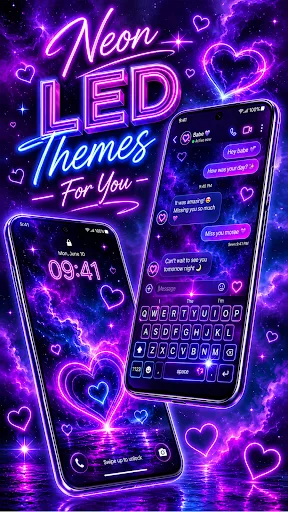 Neon Keyboard: LED Themes Android app screenshot 1
