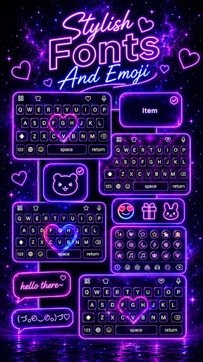 Neon Keyboard: LED Themes Android app screenshot 2