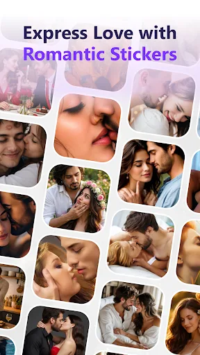 Romantic Stickers - WAStickers Android app screenshot 1