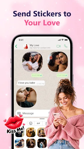 Romantic Stickers - WAStickers Android app screenshot 4