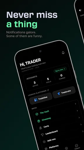 Lucid Trading Android app screenshot 1