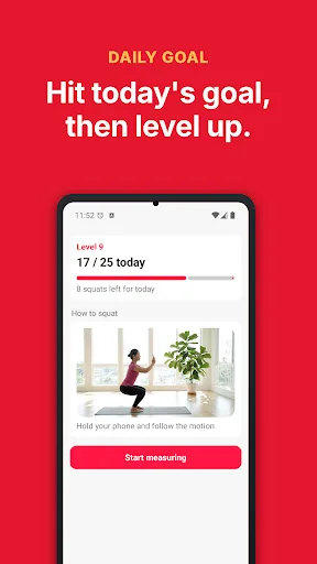 Squat Challenge: Counter Android app screenshot 2