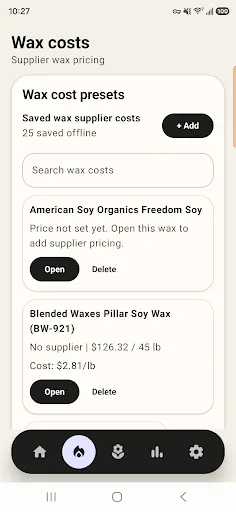Candle Calculator Android app screenshot 2