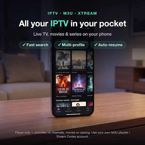 Luma Player: IPTV M3U Xtream Android app screenshot 1