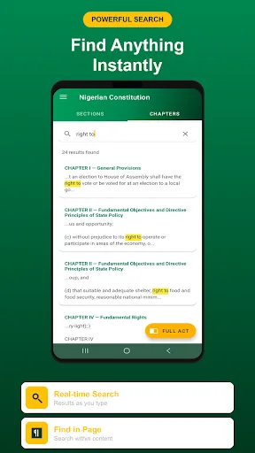 Nigerian Constitution 1999 Android app screenshot 4