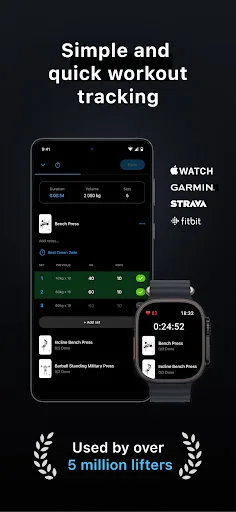 Lyfta: Gym Log Workout Tracker Android app screenshot 1
