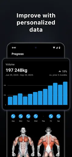Lyfta: Gym Log Workout Tracker Android app screenshot 3