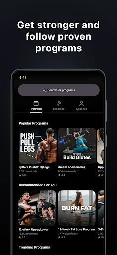Lyfta: Gym Log Workout Tracker Android app screenshot 4