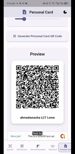QR Generator and scanner Android app screenshot 4