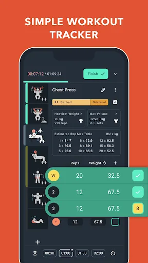 Blast: Gym Log Workout Tracker Android app screenshot 1
