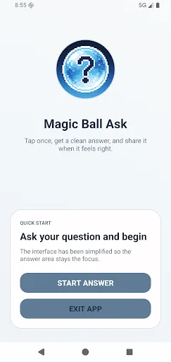 Magic Ball Ask Android app screenshot 1