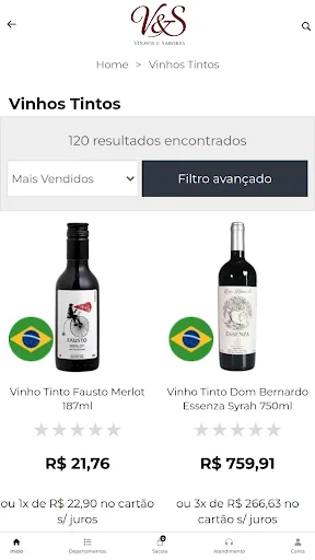 Vinhos e Sabores Android app screenshot 2