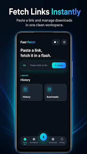 Fast Fetch: File Saver Browser Android app screenshot 1