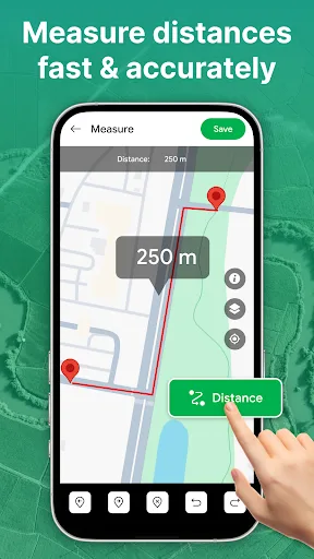 Land Area & Distance Measure Android app screenshot 1