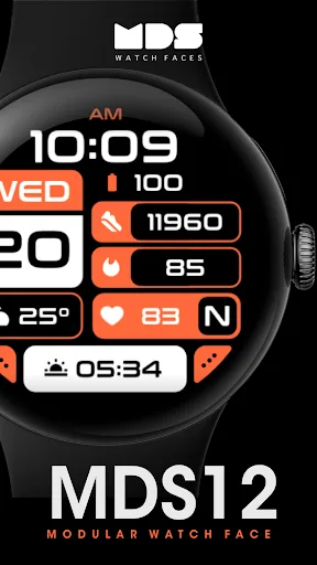 MDS12 Modular Watch Face Android app screenshot 2