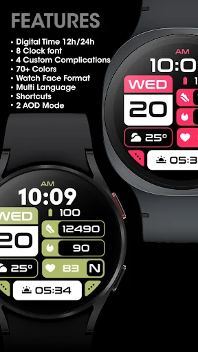 MDS12 Modular Watch Face Android app screenshot 3