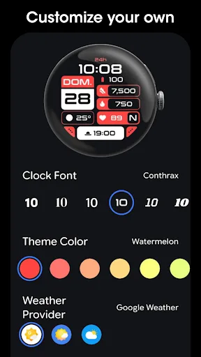 MDS12 Modular Watch Face Android app screenshot 5
