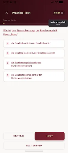 Einbürgerungstest Prep 2026 Android app screenshot 5