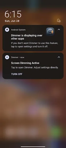 Dimmer: Night Screen Overlay Android app screenshot 5