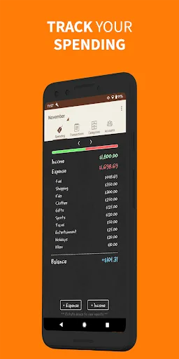 Spending Tracker Android app screenshot 1