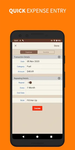 Spending Tracker Android app screenshot 3