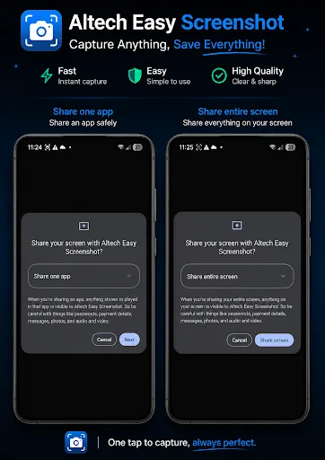 Altech Easy Screenshot Android app screenshot 2