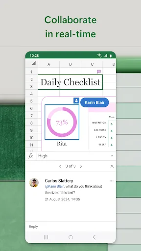 Microsoft Excel: Spreadsheets Android app screenshot 6