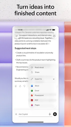 Microsoft 365 Copilot Android app screenshot 3