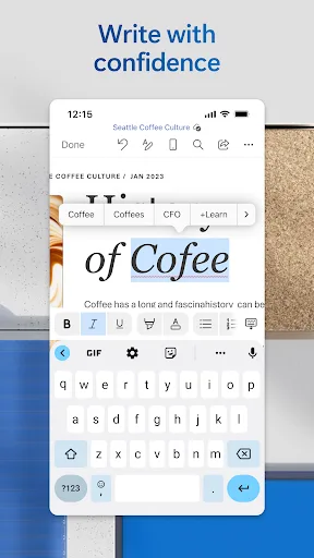 Microsoft Word: Edit Documents Android app screenshot 4