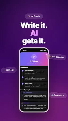 AI Invoice Maker & Estimate Android app screenshot 6